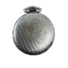 Antique 16 Size Illinois Spartan Pinstriped Open Face Pocket Watch Case Chrome