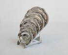 W b  Meyers Graduated Platters On Stand Doll House Miniature Sterling Silver 6pc