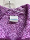 Columbia Nwt Women   s Size L Arctic Air Printed 1 2 Zip Fleece Jacket Pink