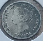 1900 Canada 5 Cent  925 Sterling Silver Coin