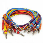 Seismic Audio 10 Pack 3  Trs 1 4  Colored Patch Cables