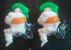 2 X 5  Michelin Man Bibendum Tire Figure Doll Cowboy Hat Truck Decorate
