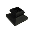 Baluster Flat Slim Shoe For 1 2  Square Iron Balusters - 10pcs - Satin Black