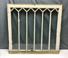 Antique Cottage 13 Lite Window Sash Shabby Chic 32x34 Vtg White Old 143-24b