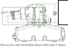 Manifold Riser Exhaust Mercruiser V8 Dry Joint 5 0 5 7 02-04 864309t02 865735a02