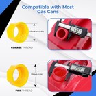 3-kit Universal Gas Can Spout Replacement With Flexible Nozzle  Fit For Most 1 2