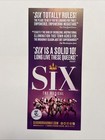 Six  The Musical Broadway Flier Promo Ad  Original Cast Critics Pick    whammo    