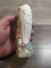 Vintage Guardian Angel Arms Crossed With Children Porcelain Figurine  5    Tall