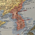 Antique 1956 Map Of China  Mongolia  Korea   Japan 14   x11   