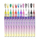 12pcs set 3d Nail Art Drawing Pen Waterproof Painting Liner Drawing Embellishing