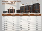 Joyway Luggage Set 7 Piece Suitcase Sets With Spinner Wheel hardside Expandable