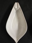 Vtg  Mcm Glidden Pottery Leaf Shaped Ashtrays  3 Set 