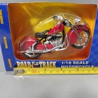 Indian Chief Motorcycle 1 18 Scale Diecast Road   Track Replica By Maisto Red