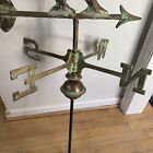 46    Tall Large Handcrafted 3dimensional Rooster Weathervane Copper Patina Finish