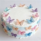 Georld Edible Wafer Paper Butterflies Set 48 Count  pack Of 1   5 Color Mixed