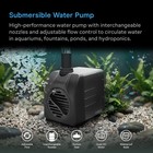 Ac Infinity Submersible Water Pump  3-feet Lift Height  150 Gph  568 L h  8w 