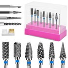 10pcs Tungsten Carbide Nail Drill Bits Set For Manicure   Pedicure Tools