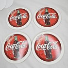 Coca-cola Coasters Set Of 4 Naturally Absorbent 