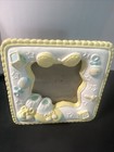 Yellow Mini Photo      Baby        Frame  About 3    X  3    Overall Size  Free Standing