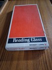 Vtg Bausch   Lomb Rectangular Reader Magnifying Reading Glass In Original Box