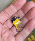 New Homer Simpson Los Angeles Dodgers Baseball Pin Brooch Lapel Pin Enamel Metal