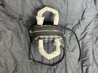 Coach Mini Satchel Top Handle Crossbody Houndstooth Multicolor Zip Strap