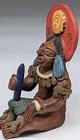 Aztec Mayan Mexican Folk Art Ceramic Figurine