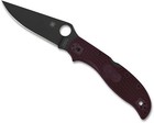 Spyderco Stretch 2 Xl  Burgandy Handles  Cts-pd 1 Steel  Sprint Run  C258bgbkp