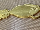 Vintage Raw Brass Sitting Cat Stamping 38x20mm Flat Back Kitty Finding Nos Jewel