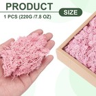 7 8oz Preserved Reindeer Moss  Pink Decorative Artificial Fake Moss