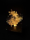 Vintage 1980 s Fiber Optic Flower Light Lamp Japan Happy World Multicolor Works