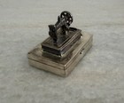 Vintage European Sterling Silver 925 Lion Sewing Machine Needle Holder Case