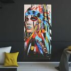 Art Decor Abstract Indian Woman Canvas Oil Painting Print Picture Home Wall Hang
