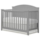 Sf Home Solid Wood Convertible Crib In Grey - Toddler Bed Sold Separately