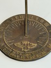 Vintage Cast Iron Sundial    grow Old Along With Me    Temple Aluminum Foundry 7    D