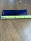 Vintage Lot Of 6 Cobalt Blue Glass Bar Swizzle Sticks  stirrers 