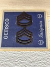 Vintage Gemsco Insignia Us Army Sergeant First Class Rank Chevron Metal Pins
