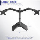 Vivo Free Standing -v002f Dual Monitor Desk Stand  