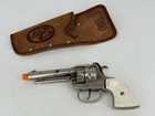 Hubley Cowboy Red Star Toy Cast Iron Cap Gun 1940 With Leather Holster