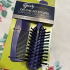 Goody On The Go Purse Travel Purse Size Brush Comb Set Nip Purple 6      4 75   