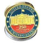 Usa 250th Anniversary Commemorative Challenge Coin 1776-2026 Gold Plated Medal