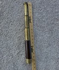 Antique 17  Leather Wrapped Brass Nautical Maritime Telescope