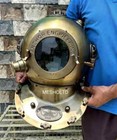 Diving Helmet Mark V Deep Sea Scuba Full Size Antique U s Navy Brass Divers 18 