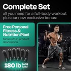 Pilates Bar Kit - Portable Home Gym Workout Equipment With Resistance Bands New