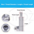 M6 M8 M10 Male To Female Hexagon Threaded Standoffs Pcb Pillar Stainless Steel