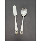 1847 Rogers Bros Eternally Yours Butter Knife   Sugar Spoon Silverplate Vtg