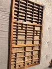Vintage Hamilton Printers Typeset Tray Wood Drawer 32 5 x16 5  Decor Wall Trinke