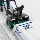 20  Corded Snow Blower 15amp Brushless Electric Snow Removel W  Led   180   Chute