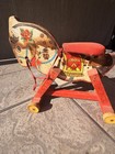 Vintage 1940s Fisher Price  765 Dobbin Wooden Rocking Horse Riding Toy Usa