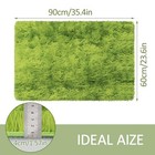 Small Tie-dyed Area Rug For Bedroom 2x3 Mini Green Fluffy Rug Mat Bedside 